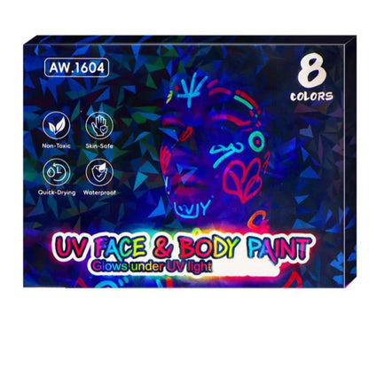 📢HOT SALE !!!✨UV Glow Face and Body Paint Markers Set