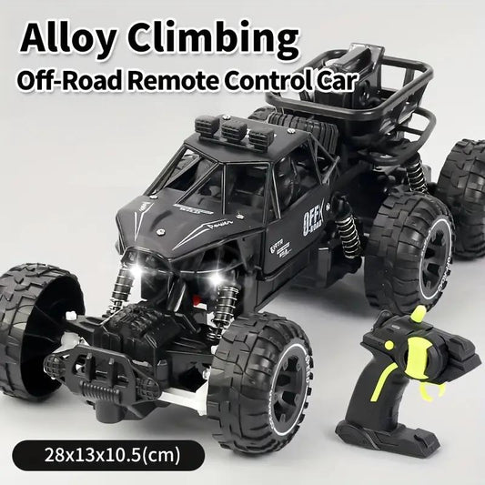 Six-Wheel Alloy Rock-Climbing RC Car Four-Wheel Drive Off-Road RC Toy All-Terrain High-Resilience Shock Absorption Children's Day Gift