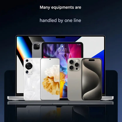 🔥New Year🏆Flash Sale⚡50K+ SOLD!💥2-in-1 Invisible Holder Charger Cable – 240W Fast Charging Cord with Built-In Phone Stand