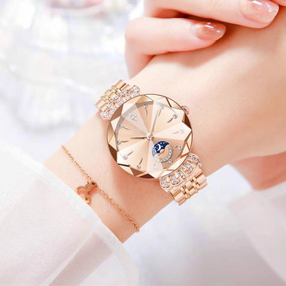 ⏳FLASH SALE! 50% OFF! 🔥Women's Fashionable Diamond Moon Star Watch