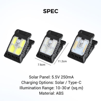 🔥2026 Hot Sale - 50% Off🔥Outdoor Solar Clip Light with Motion Sensor