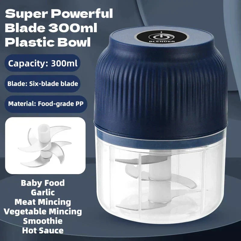 🧄 50% OFF! ⚡ Cordless Mini Electric Garlic Chopper – Powerful & Efficient, Easy to Clean & Perfect for the Kitchen 🔪