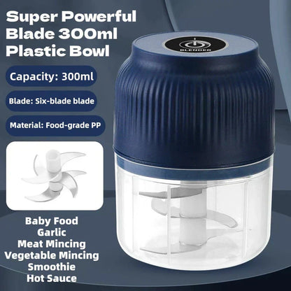🧄 50% OFF! ⚡ Cordless Mini Electric Garlic Chopper – Powerful & Efficient, Easy to Clean & Perfect for the Kitchen 🔪