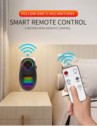 🔥LAST DAY SALE 50% OFF!!🏆Flash Sale⚡ 50K+ SOLD! Almost Gone-💥Easylife Plug-in Go Heater – Portable Ceramic Heater with Adjustable Temperature & Remote Control
