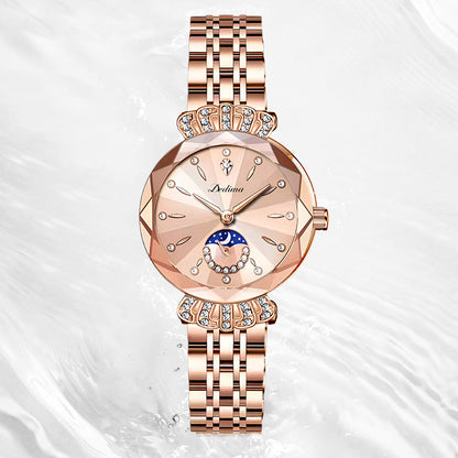⏳FLASH SALE! 50% OFF! 🔥Women's Fashionable Diamond Moon Star Watch