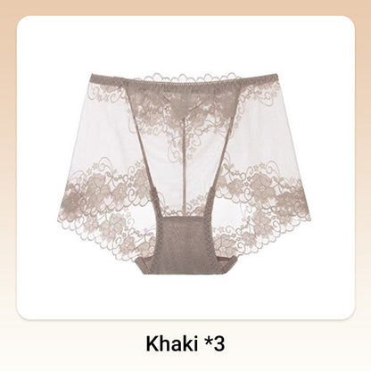 💥Hot Sale 50%OFF😍Women's Hand-Crocheted Lace High-Rise Boxer Briefs