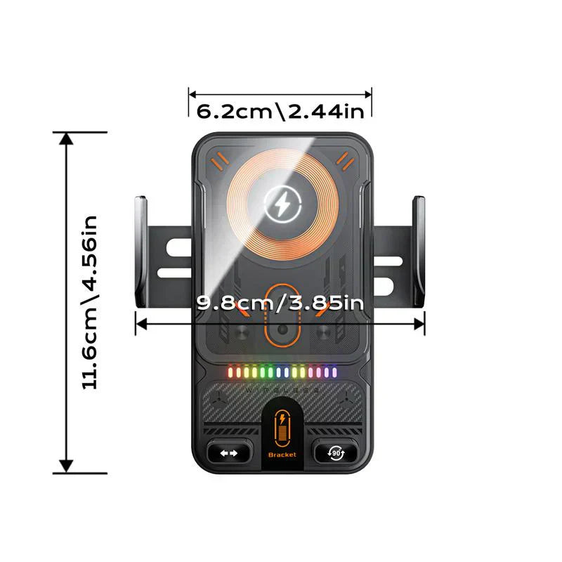 🔥HOT SALE 57% OFF🎁⚡Over 50,000 sold! 📱Smart 2-in-1 Car Rotating Mobile Phone Holder & Wireless Charger⚡