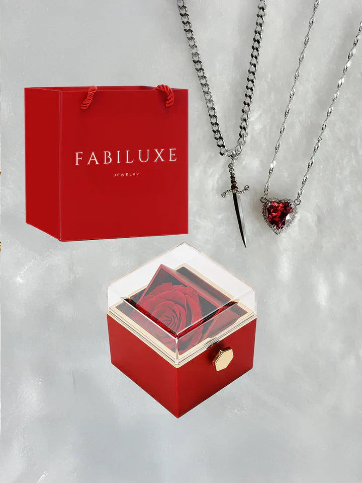 💕Mother's Day Sale💕Eternal Rose Box - W/ LoveKnight Necklace🎁