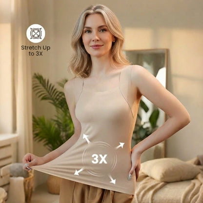 🔥Last Day 49% OFF💖Women’s U Neck Thermal Tank Tops with Built-In Bra