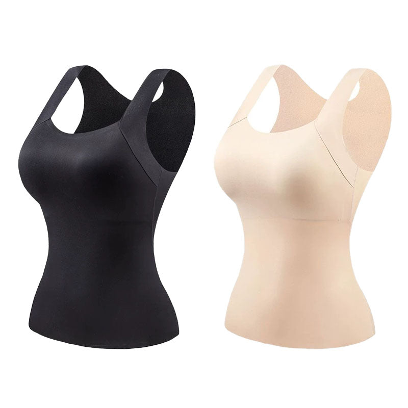 🔥Last Day 49% OFF💖Women’s U Neck Thermal Tank Tops with Built-In Bra