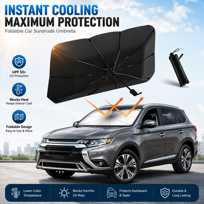 📢📢50% OFF !! ⏰☂️ Upgraded Car Windshield Sun Shade Umbrella❄️