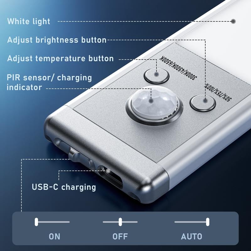 🏆 Hot Sale - 49% OFF 🔥3-Color Lighting Punch-free Smart Sensor Magnetic Rechargeable LED Lights