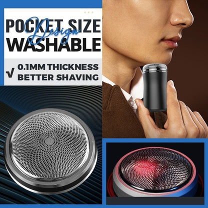 🔥🔥🔥Christmas sale【 Super high discount】——🪒Washable pocket-sized electric shaver