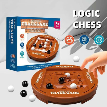 ♟️🌀Logic Chess Track Game Set, perfect for 2-4 players, offering fun-filled family game night entertainment✨💫