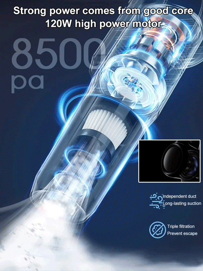 🔥2025 New Product Promotion 50% Off🔥✅Multifunctional three-in-one household and car vacuum cleaner- 6000PA Powerful Suction, Suitable for Home and Car