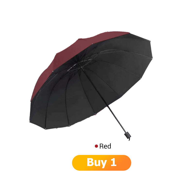 📢  HOT SALE 49% OFF ☔12-Rib Large Foldable Windproof Umbrella