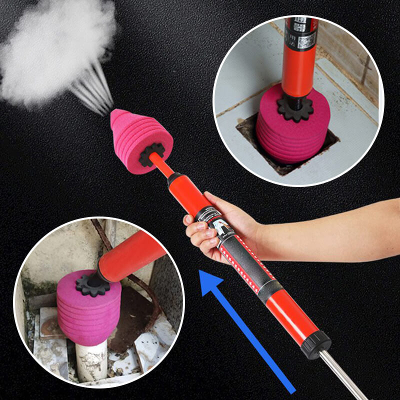 💎 Household high-pressure toilet pipe cleaner – Instant blockage removal, no chemicals, no mess!