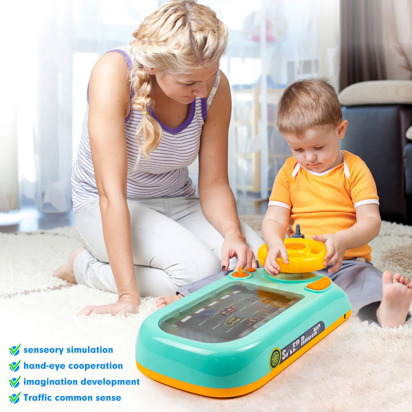 🎅🎁 Limited Time 50% OFF⏳New Driving Steering Wheel Toy【Free Shipping！】