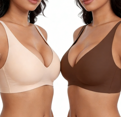 💗💗💗LAST DAY SALE 50% OFF⚡50K+ SOLD!💕 Jelly Wireless Womens Comfortable Wireless Bras Push Up Bralettes Seamless Tshirts Bras Deep V Everyday Bras