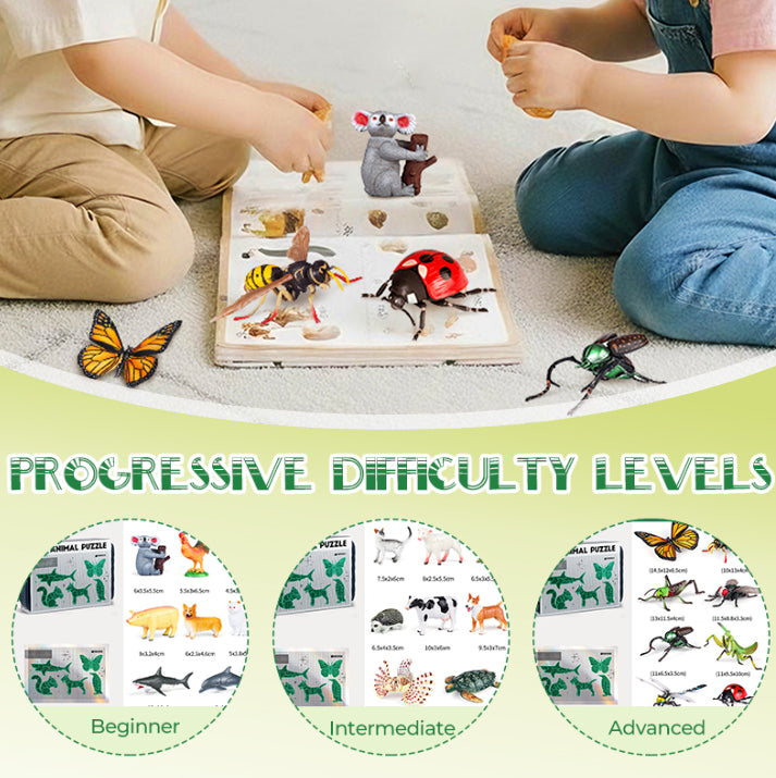 🐞🎄New collection✨ Insect & Animal Building Toys - 3 Levels of Difficulty, Non-Toxic Materials, Educational 🎨⚙️
