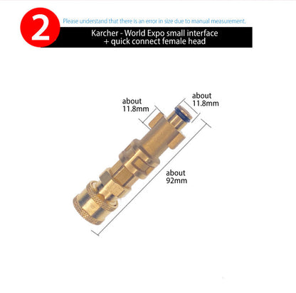Nilfisk/ Karcher/ YILI quick connection adapter