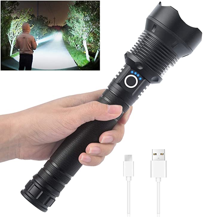 💥Christmas Sale 50% OFF🔦20000 Lumen Tactical Flashlight-Extreme Beam & Power Bank Function⚡