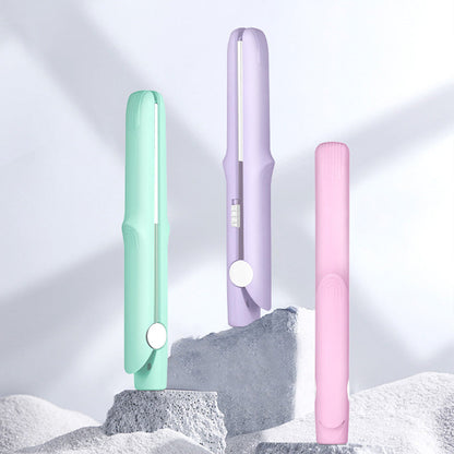 🔥Limited stock available 50% OFF🔥2-in-1 Mini Curling Wand & Flat Iron Hair Straightener