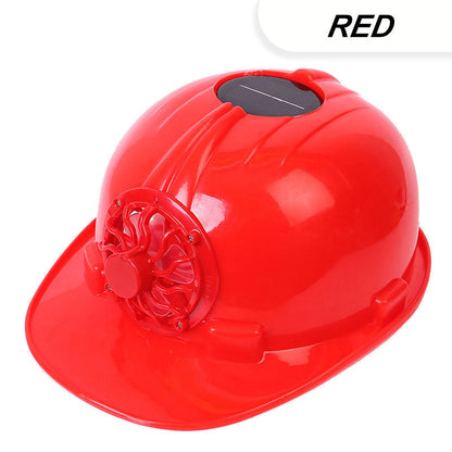 Summer Ventilated Safety Helmet with Solar-Powered Fan