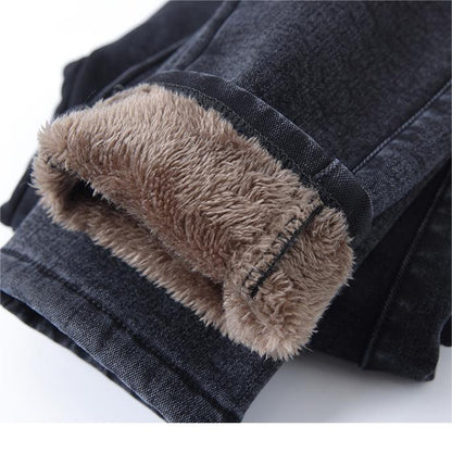 🔥HOT SALE 49% OFF💕Women's High Waist Slim Stretch Warm Skinny Jeans
