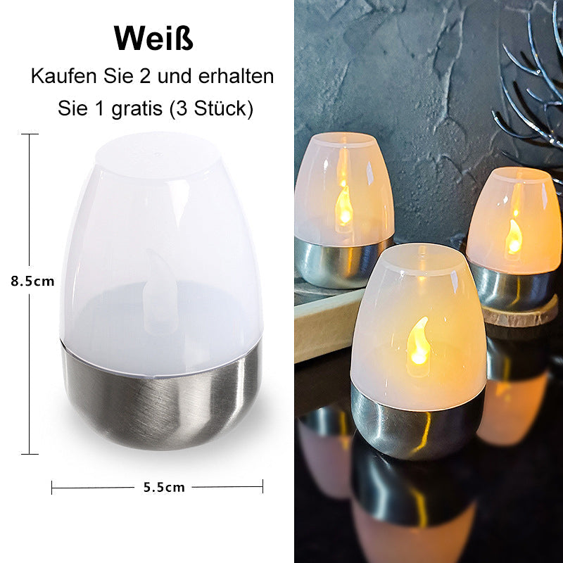 🥳2026 HOT SALE🥳💞50K+ SOLD!💥🕯️✨ 50% OFF! Solar Flickering Tea Lights – Realistic flame effect, dusk-to-dawn auto on. IP65 waterproof, lasts 6-8 hours. No wires, no fuss. Perfect for garden evenings. ✅🌙