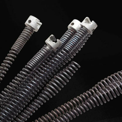Electric drain cleaning spring succeeds