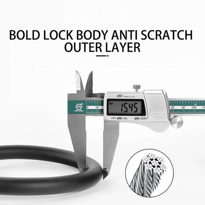 🚲 Limited Time Half Price - Portable Bicycle Anti-theft Ring Steel Cable Lock🔒✨