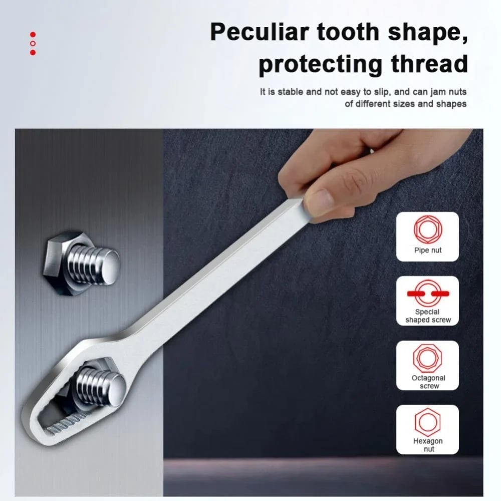 🔥Buy 1 get 1 free🔥  🔧 8-22mm Universal Wrench Receive a FREE 3-17mm Universal Wrench! 💪