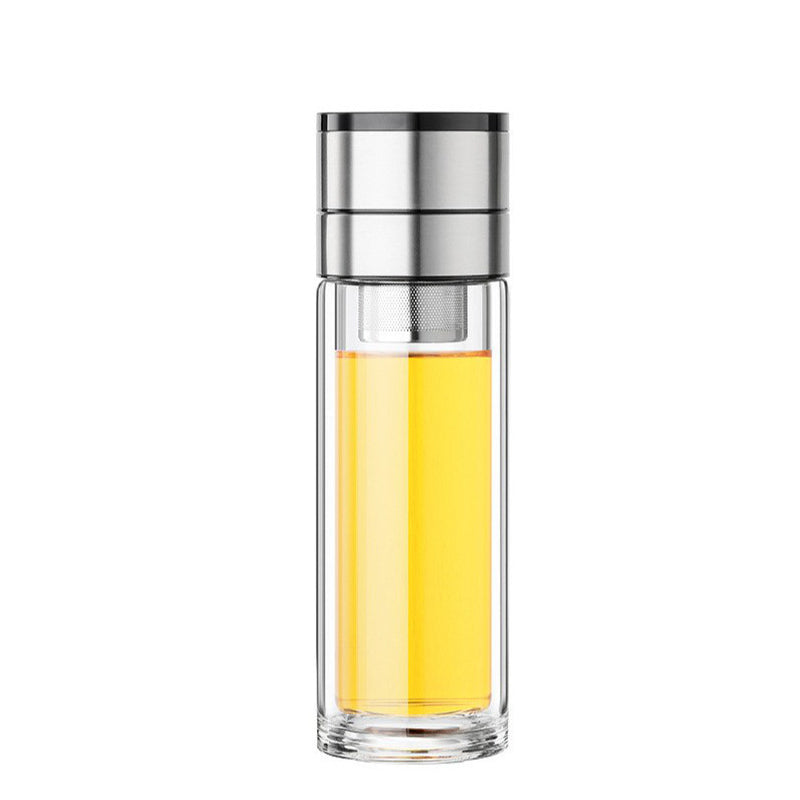 🔥New Hot Selling❤️‍🔥 Double Wall Borosilicate Portable Tea Cup