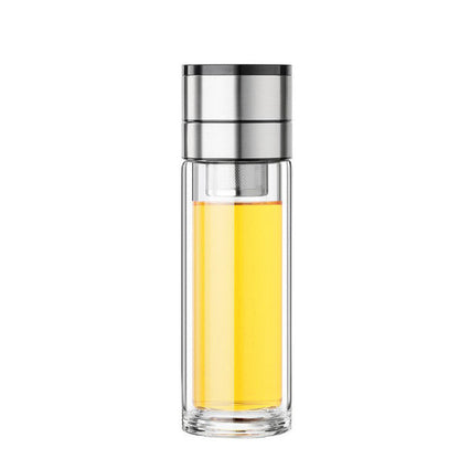 🔥New Hot Selling❤️‍🔥 Double Wall Borosilicate Portable Tea Cup
