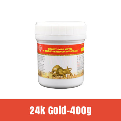 Bright Gold Metal & Wood Water-Based Paint