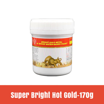 Bright Gold Metal & Wood Water-Based Paint