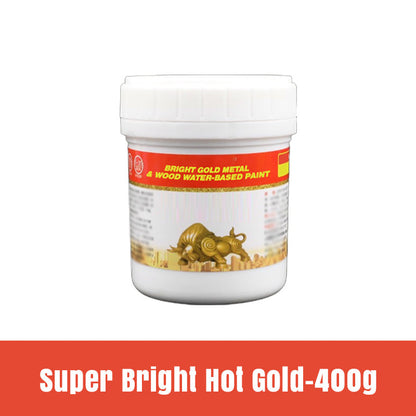 Bright Gold Metal & Wood Water-Based Paint
