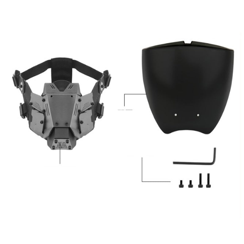 Futuristic Tactical Full Face Cyber Mask