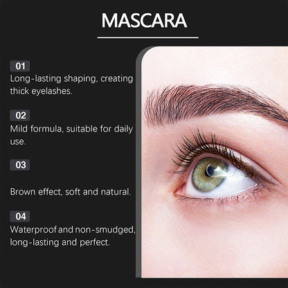 Natural Long Lasting Waterproof & Sweatproof Brown Mascara