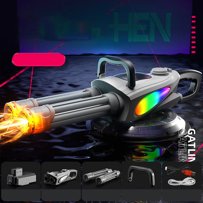 ⌛limited-time 50% off💥Double Barrel Gatling Electric Water Gun Set