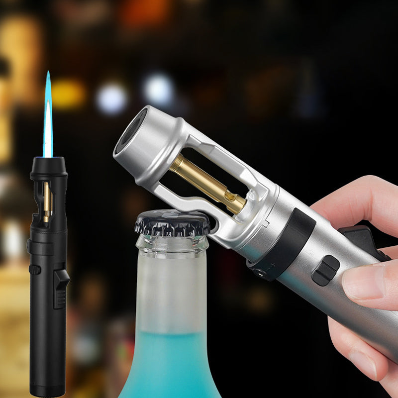 🔥Outdoor windproof refillable flashlight lighter