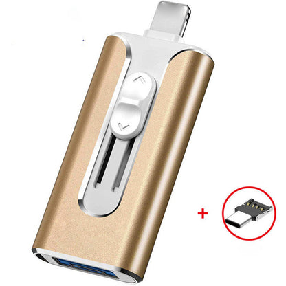 64GB~1TB Micro USB + MFi Certified Lightning + 8 Pin + USB 3.0 ⚡4 in1 Flash Drive for iPhone/iPad/Android/PC⚡