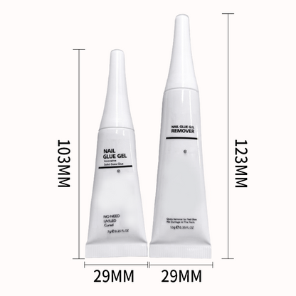 Professional Strong Quick Drying Nail Glue (No UV Light Needed)