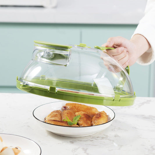 🔥New Hot Selling❤️‍🔥 Clear Microwave Splatter Cover with Water Steamer and Handle