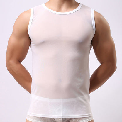 💖2025 Hot Sale💖 Men's Mesh Sheer Tank Top