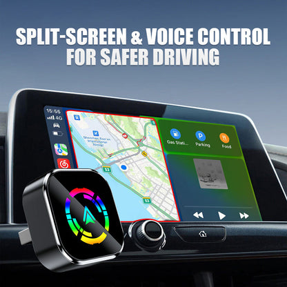 2-in-1 Draadloze Adapter voor iPhone & Android Auto