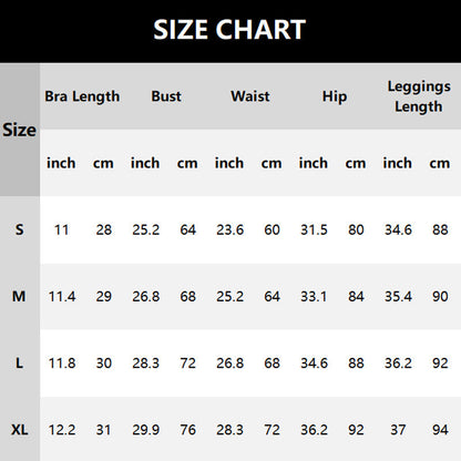 Women’s High Support Sports Bra & Butt Lifting Leggings  2-Piece Set