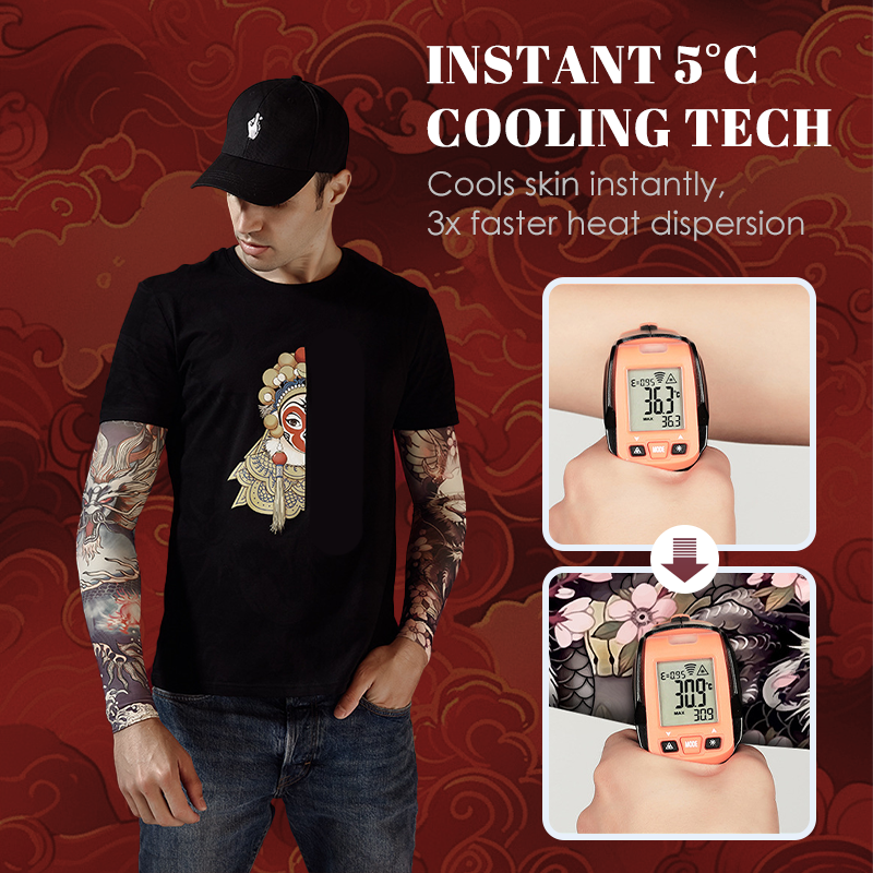Sun-Protective & Breathable Tattoo Cooling Sleeve