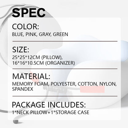 🔥Last Day Special ：50% OFF🔥Memory Foam U-Shaped Travel Neck Pillow💤